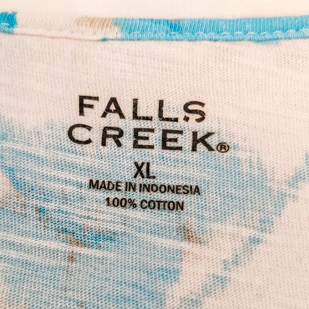 ~*Falls Creek Blue Crochet Neck Tank - Size XL*~ - Picture 7 of 9